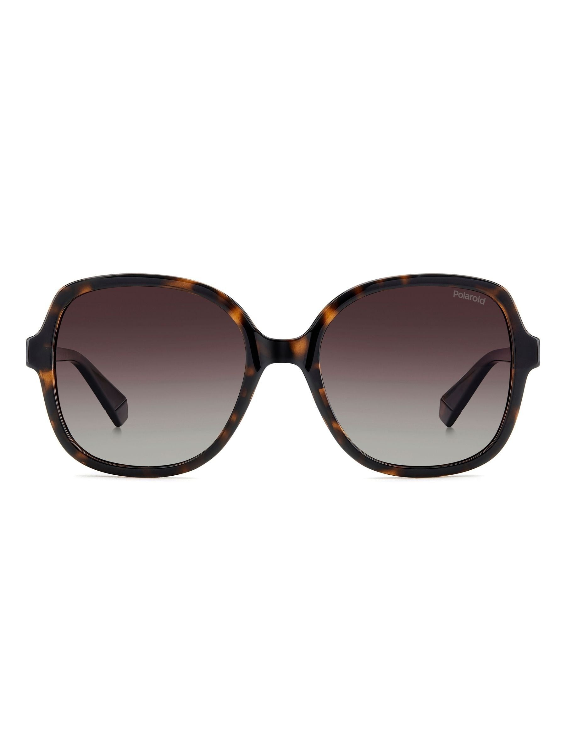 Polaroid brown square sunglasses with jewel embellishment - British product