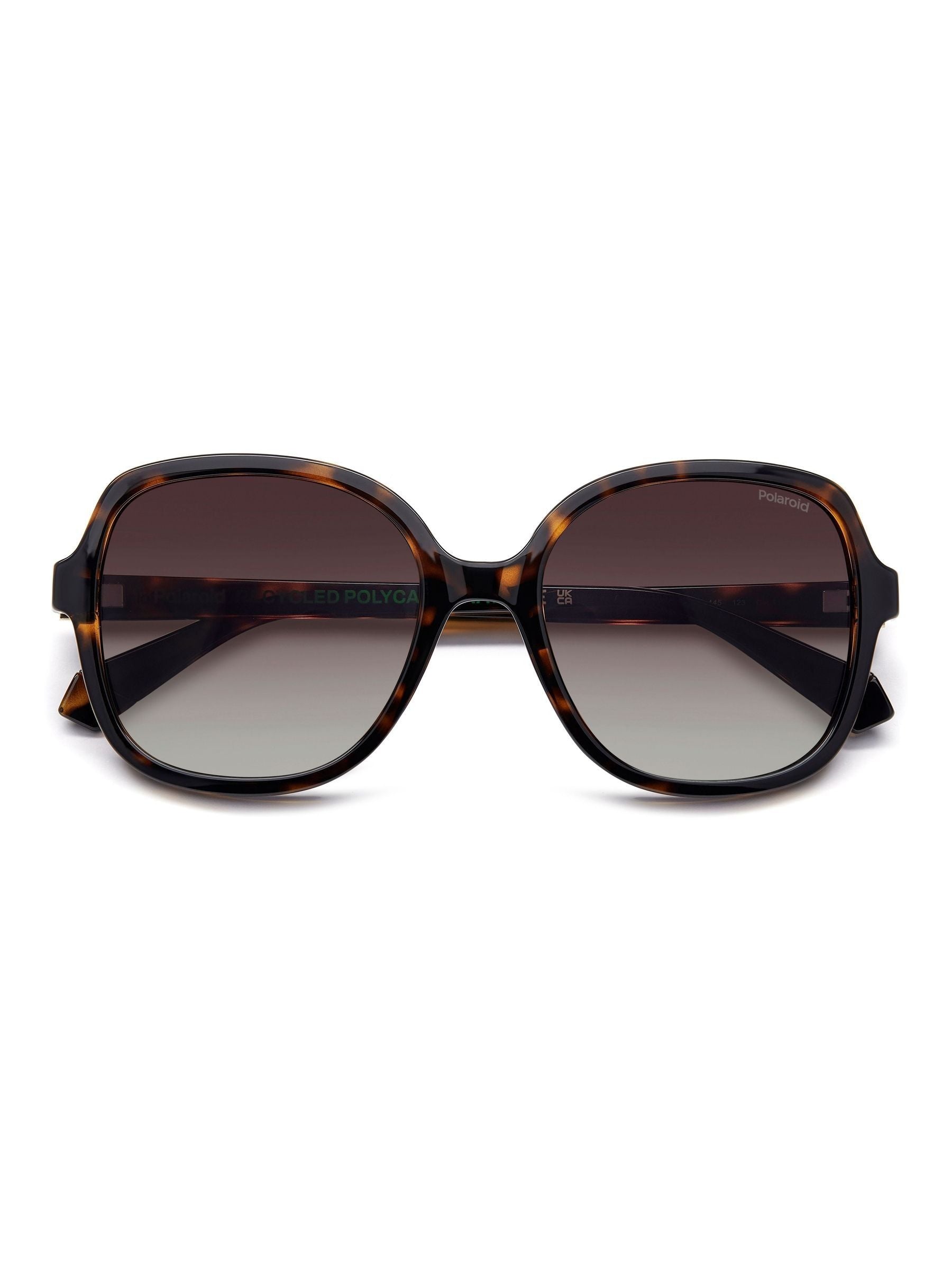 Polaroid brown square sunglasses with jewel embellishment - British product