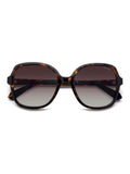 Polaroid brown square sunglasses with jewel embellishment - British product