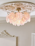 Brass Claremont Flush Ceiling Light