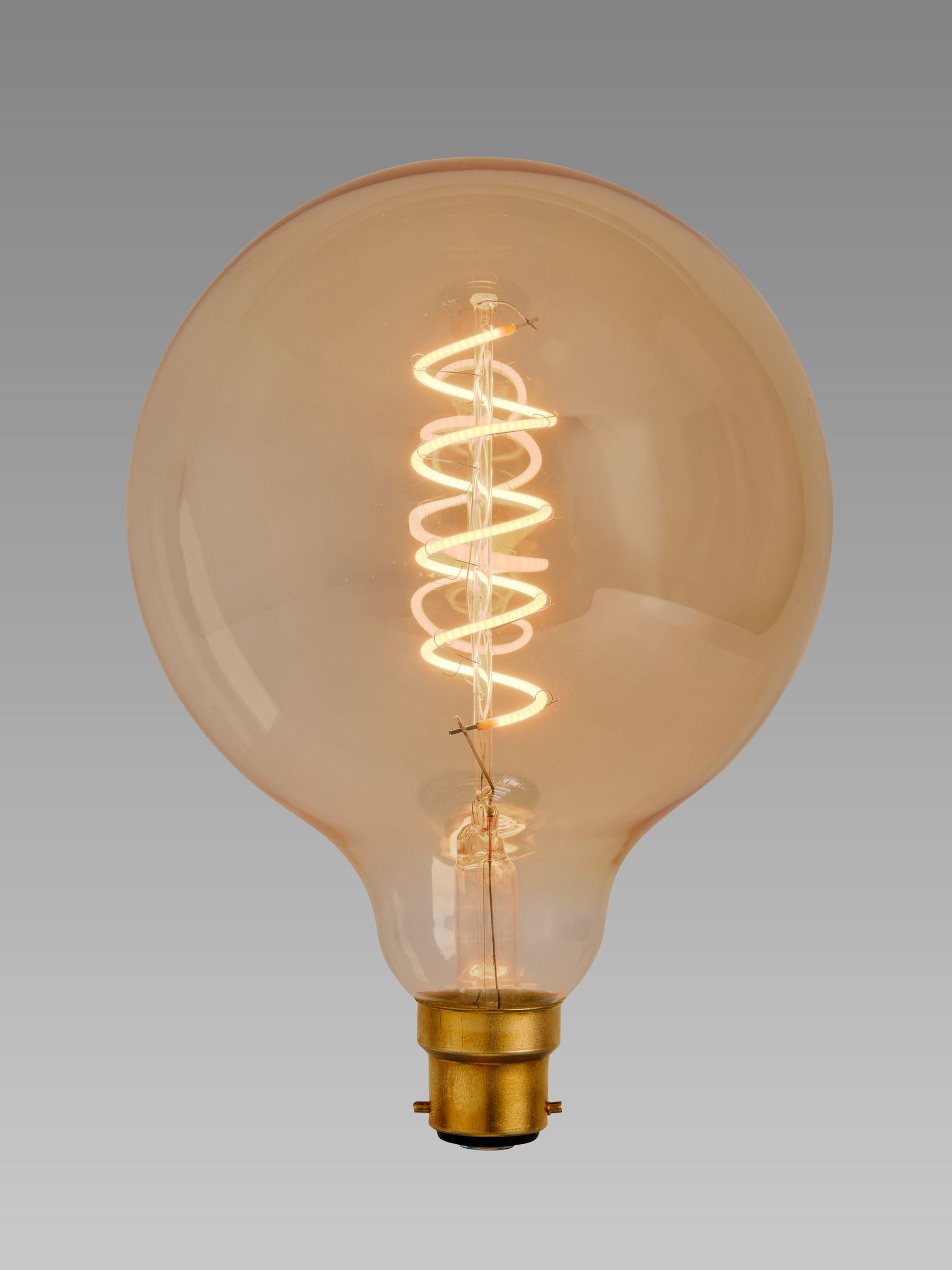 Retro spiral globe LED light bulb 4W BC - British product