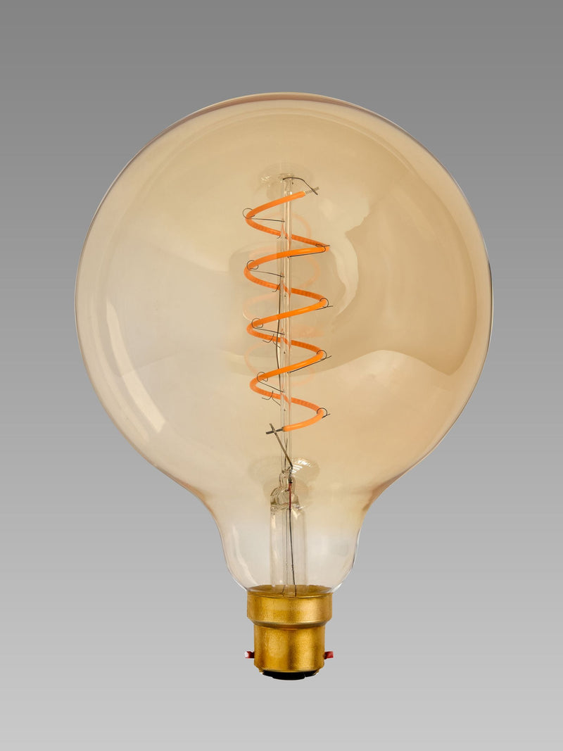 Retro spiral globe LED light bulb 4W BC - British product