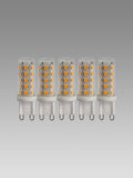 G9 LED light bulbs 3W dimmable 5 pack - British product