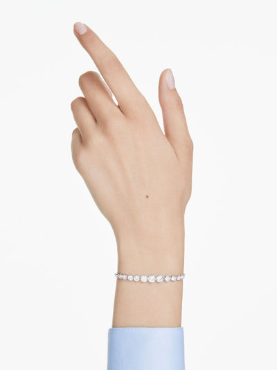 Neste Swarovski hvit Imber rund armbånd- Kjøp online hos McGrocer