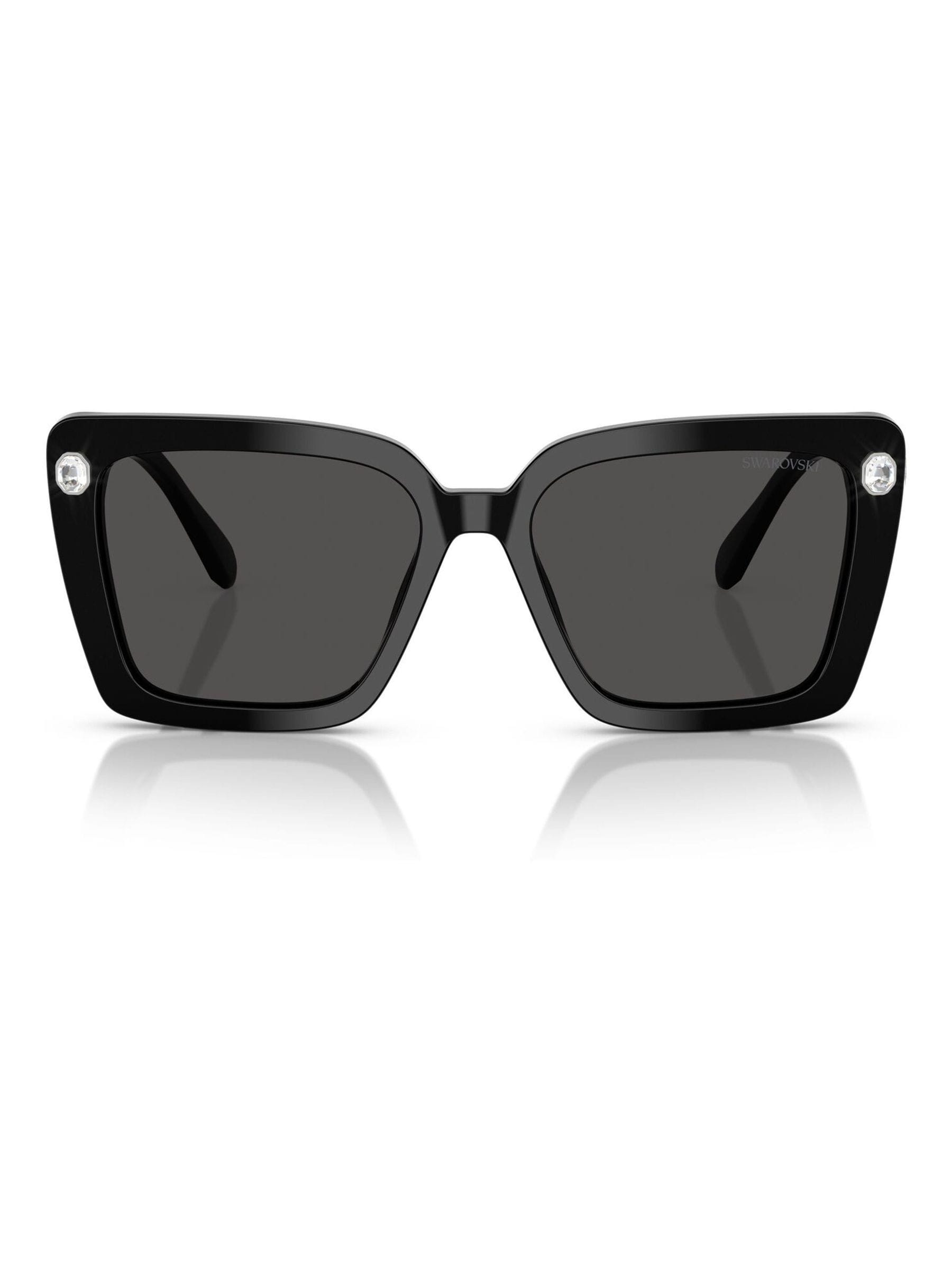 Swarovski black square sunglasses, imported from the UK