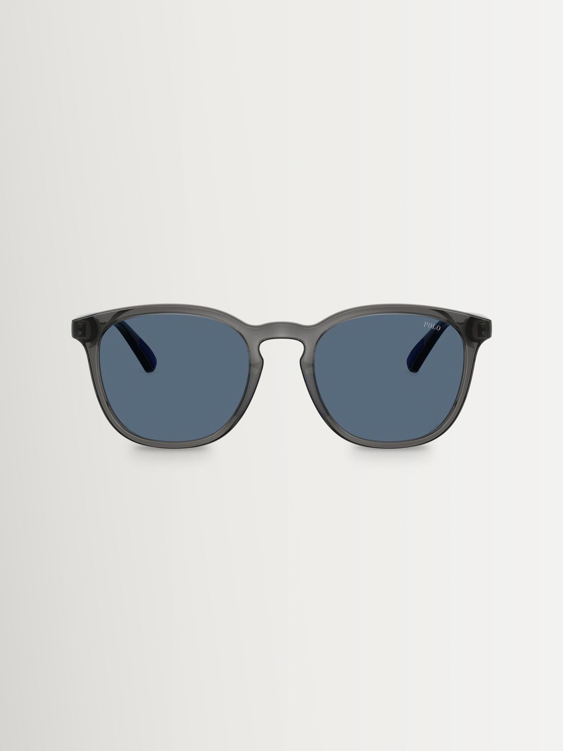 Polo Ralph Lauren round sunglasses grey acetate dark blue lenses, UK version