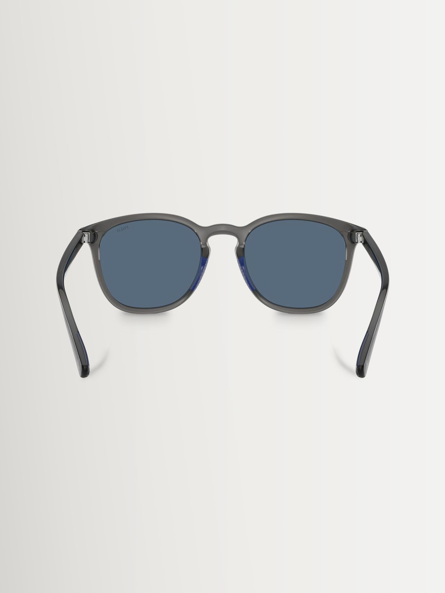 Polo Ralph Lauren round sunglasses grey acetate dark blue lenses, UK version