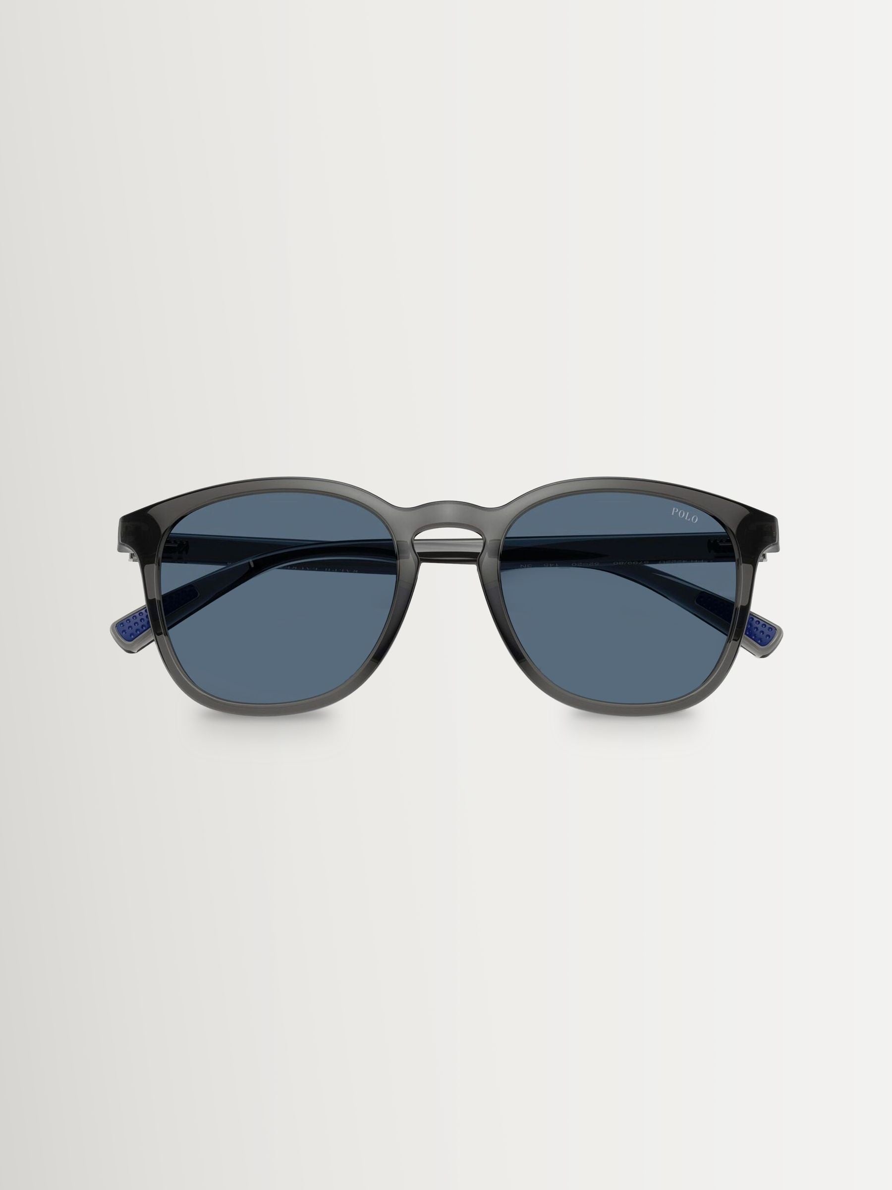 Polo Ralph Lauren round sunglasses grey acetate dark blue lenses, UK version