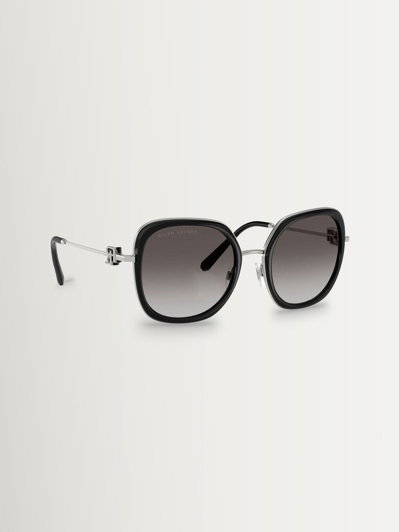 Ralph Lauren RL7088 black square sunglasses, imported from the UK