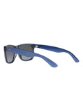 Ray-Ban Justin square sunglasses transparent blue frame - British product