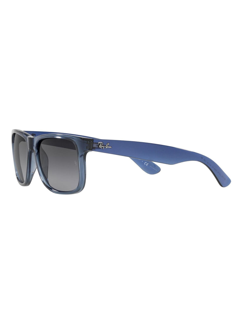 Ray-Ban Justin square sunglasses transparent blue frame - British product