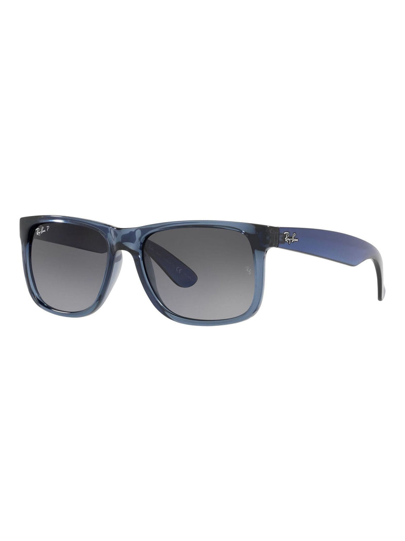 Ray-Ban Justin square sunglasses transparent blue frame - British product