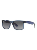 Ray-Ban Justin square sunglasses transparent blue frame - British product