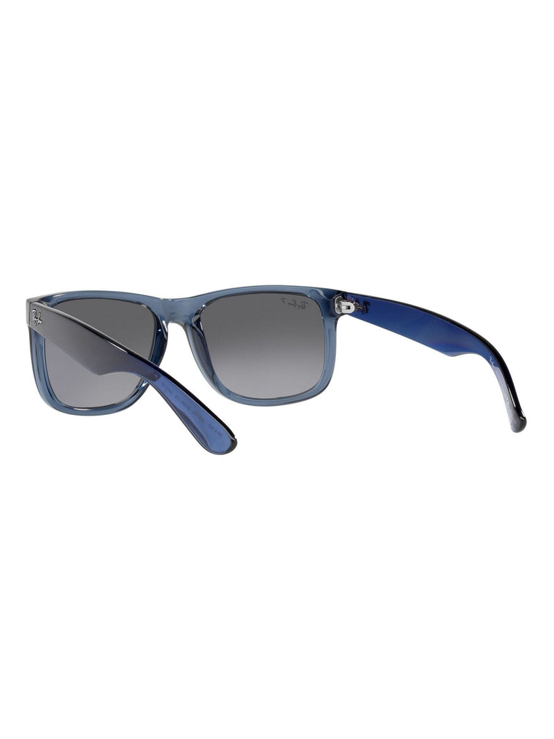 Ray-Ban Justin square sunglasses transparent blue frame - British product
