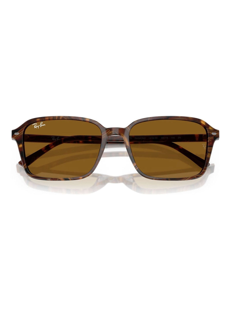 Ray-Ban brown square sunglasses in acetate frame, imported from the UK