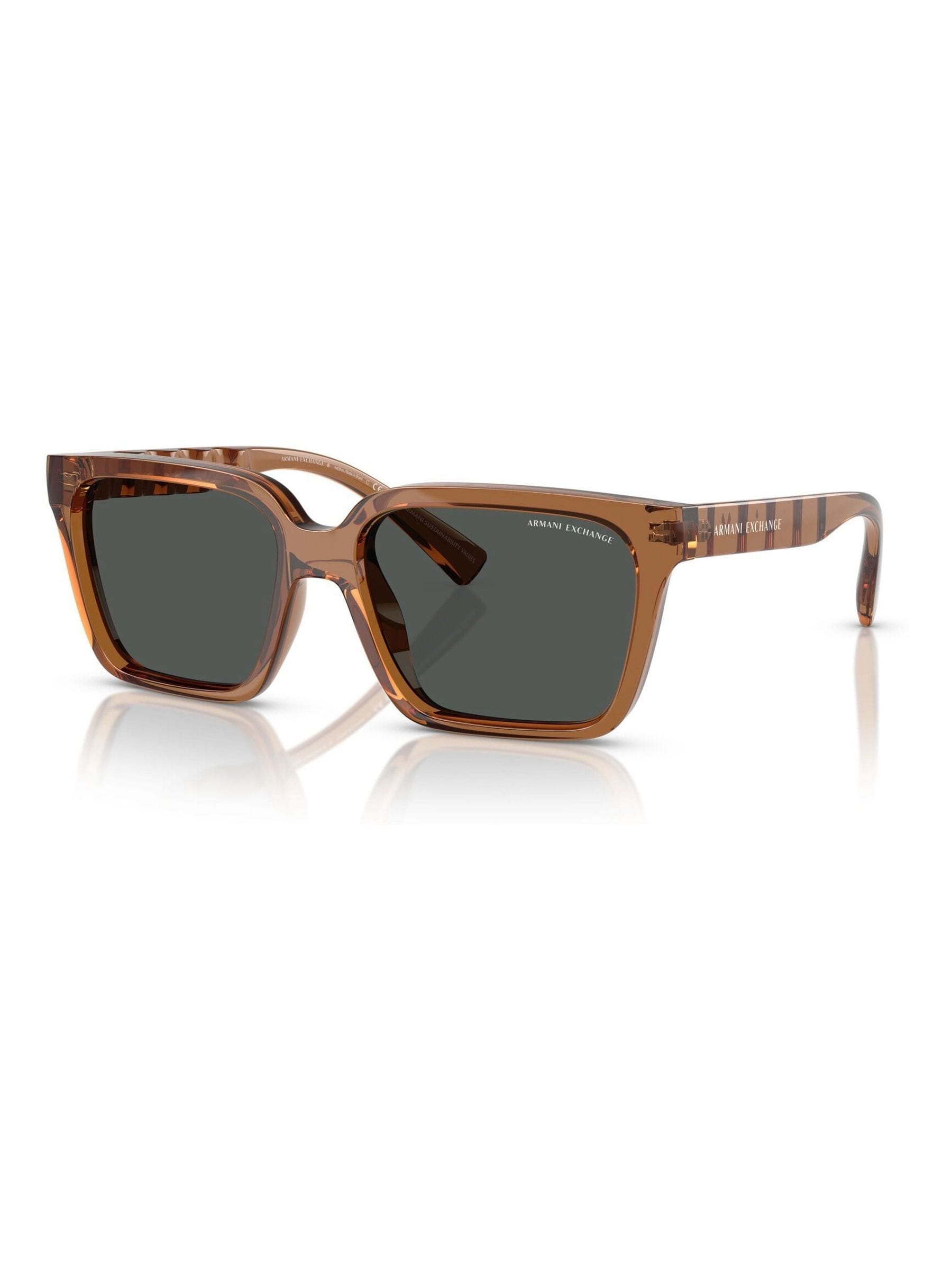 Armani Exchange brown square sunglasses, imported from the UK
