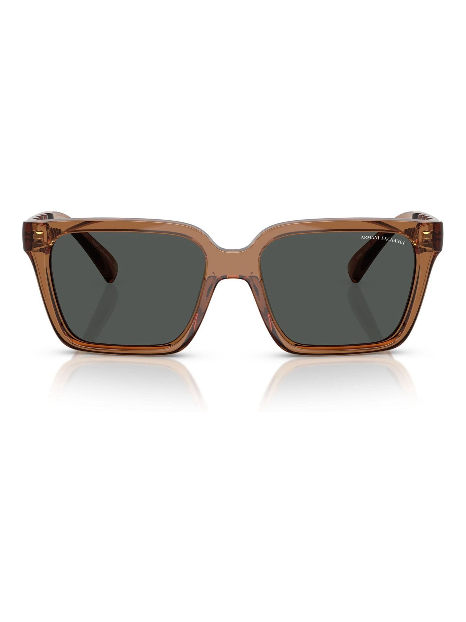 Armani Exchange brown square sunglasses, imported from the UK