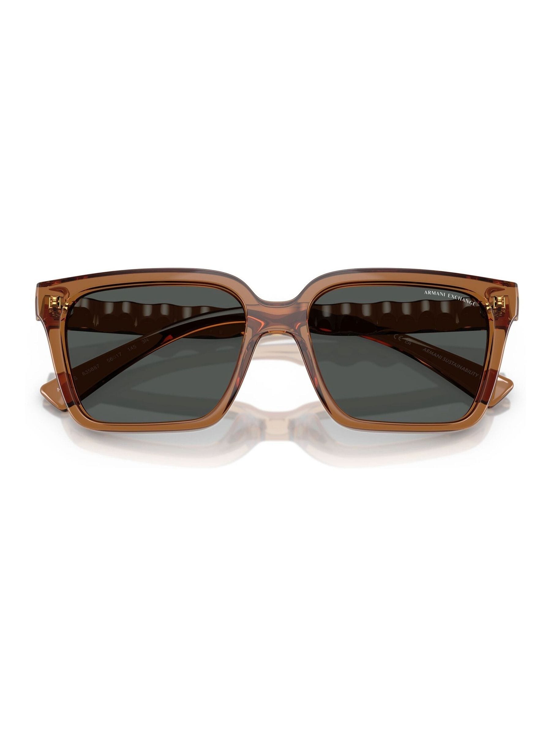 Armani Exchange brown square sunglasses, imported from the UK