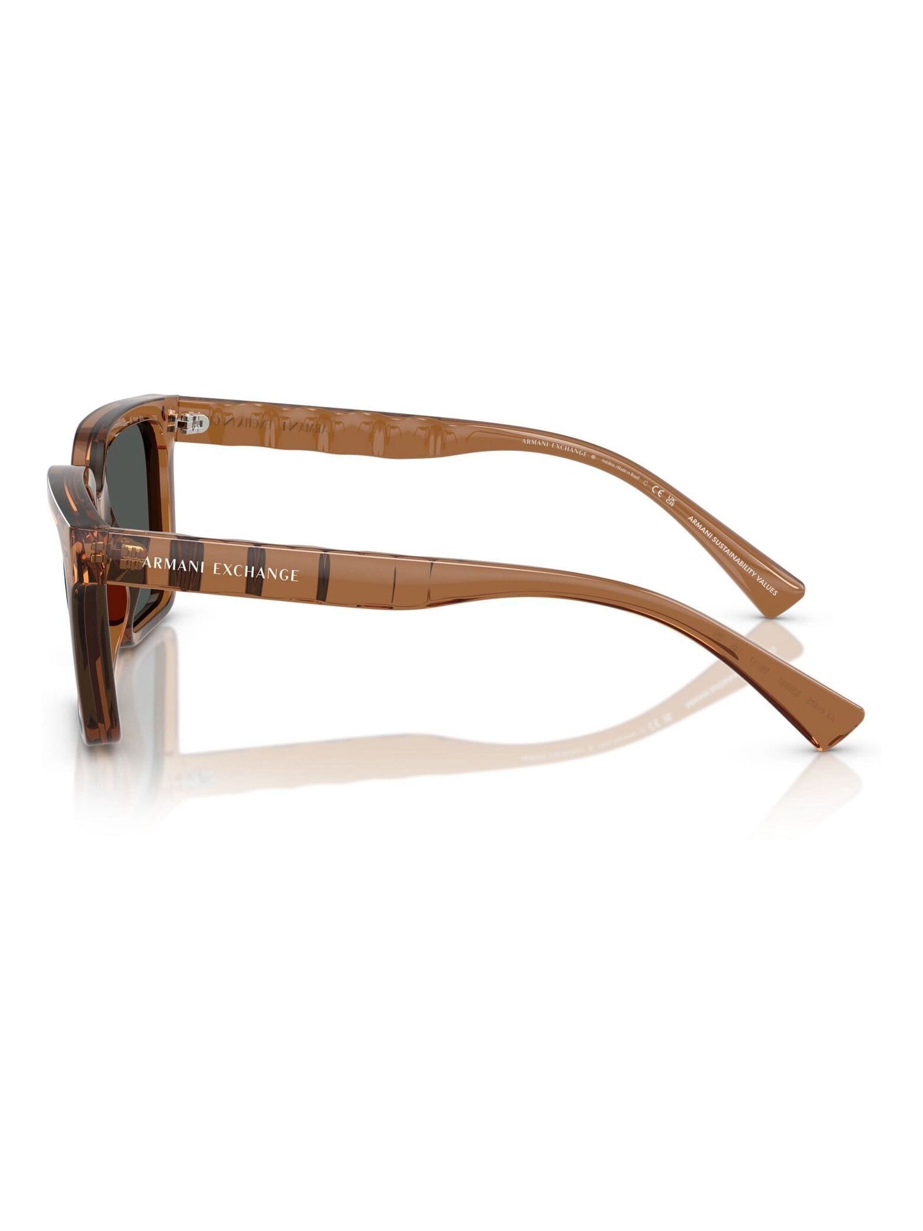 Armani Exchange brown square sunglasses, imported from the UK