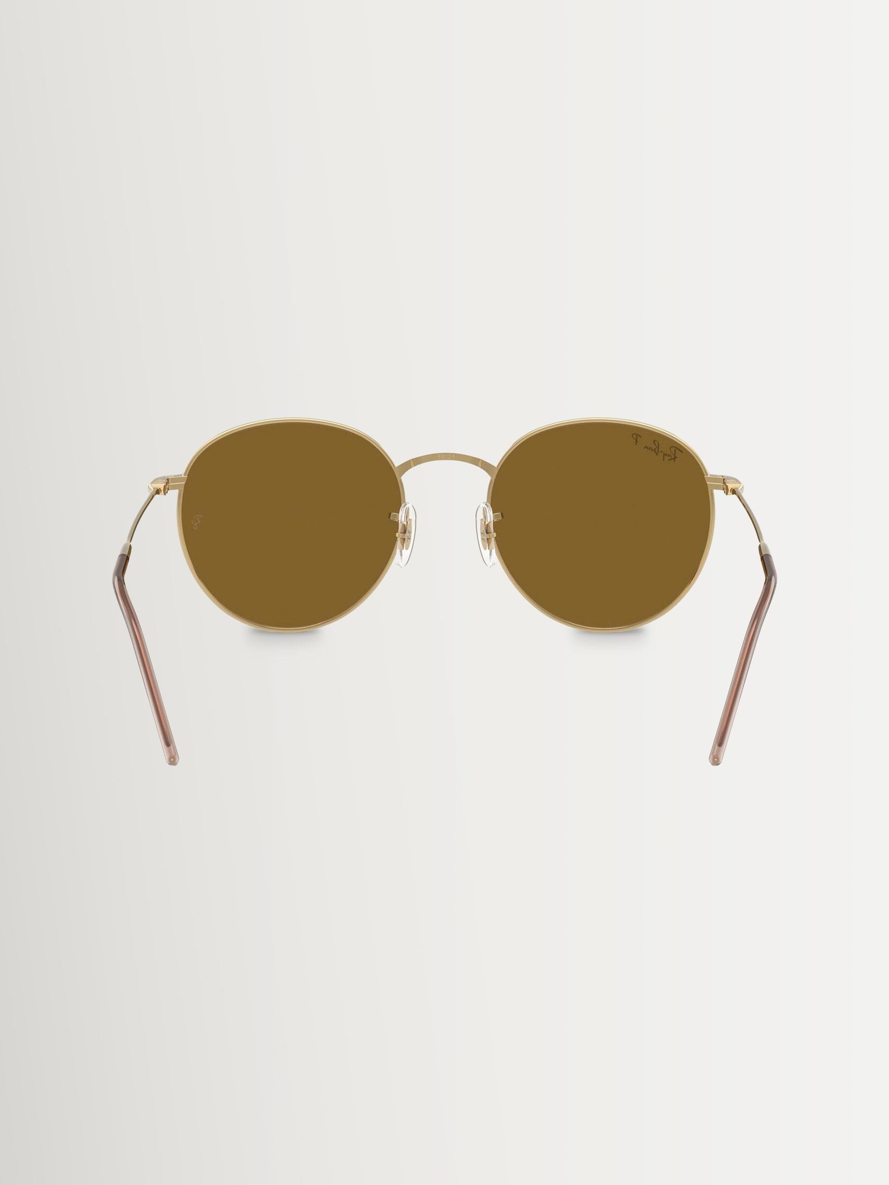 Ray-Ban Round Reverse gold polarised sunglasses - British product