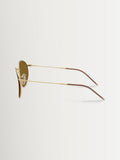 Ray-Ban Round Reverse gold polarised sunglasses - British product