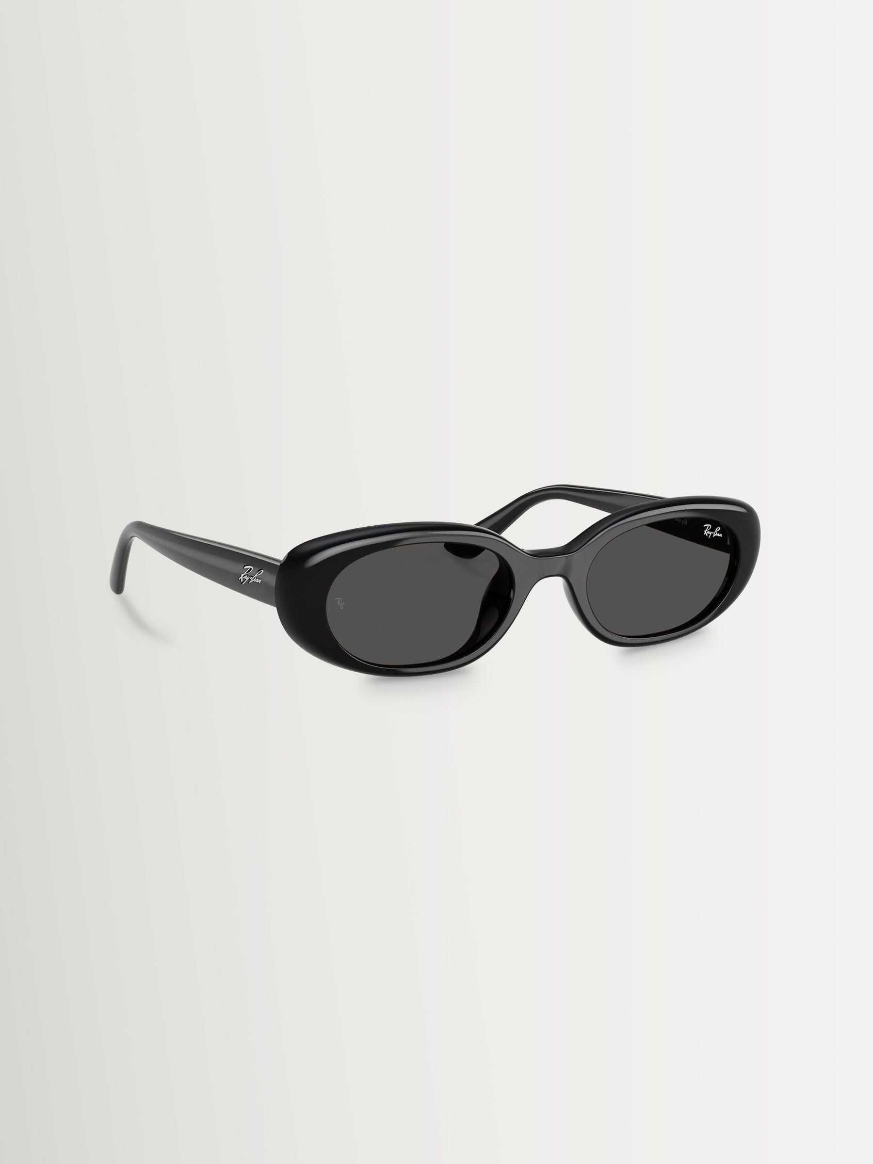 Ray-Ban pillow sunglasses white frame dark grey lenses, imported from the UK