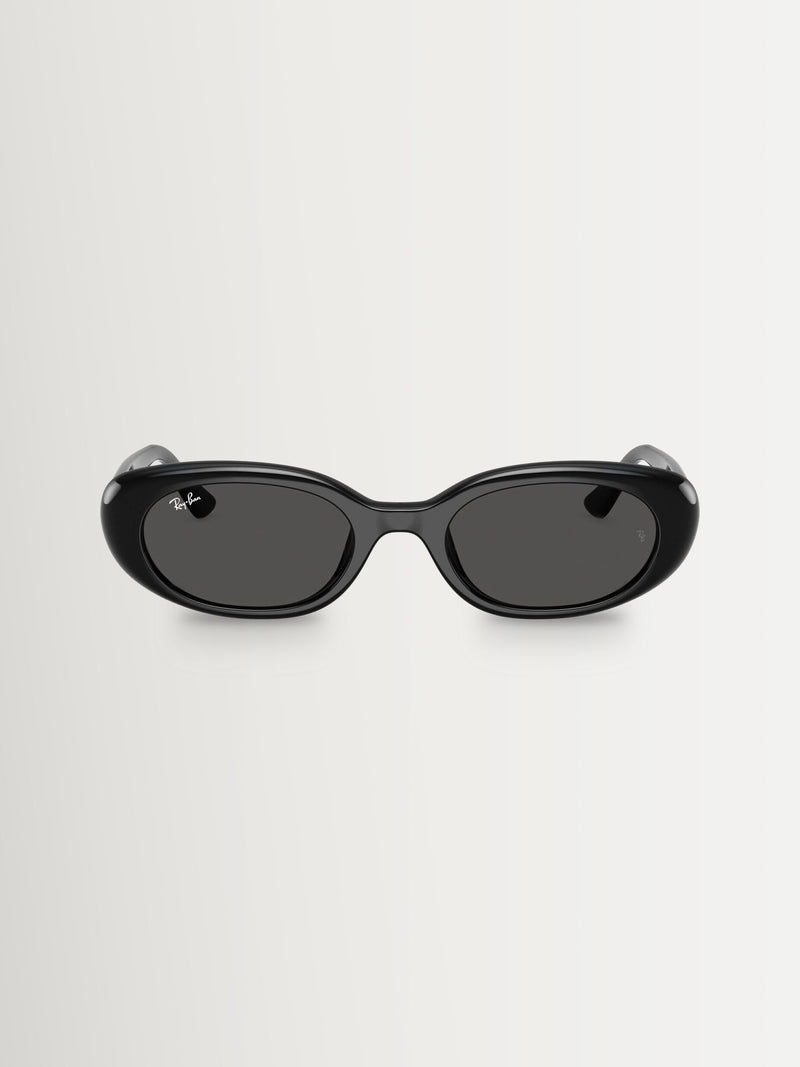Ray-Ban pillow sunglasses white frame dark grey lenses, imported from the UK