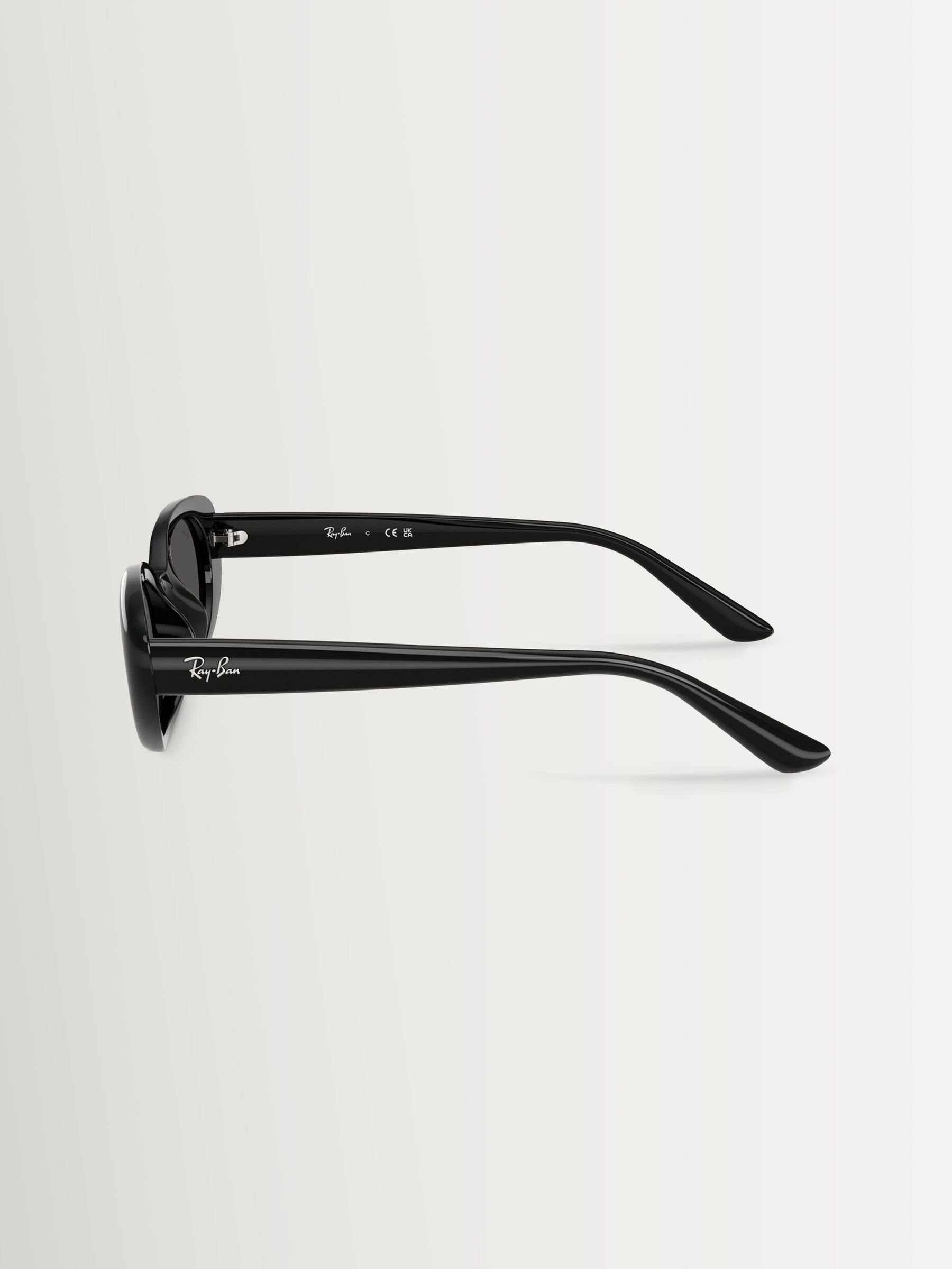 Ray-Ban pillow sunglasses white frame dark grey lenses, imported from the UK