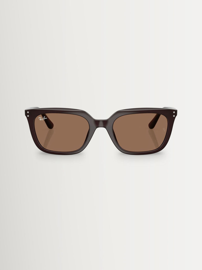 Ray-Ban retro brown square sunglasses - British product