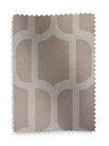Mink natural geometric print roller blind - British product