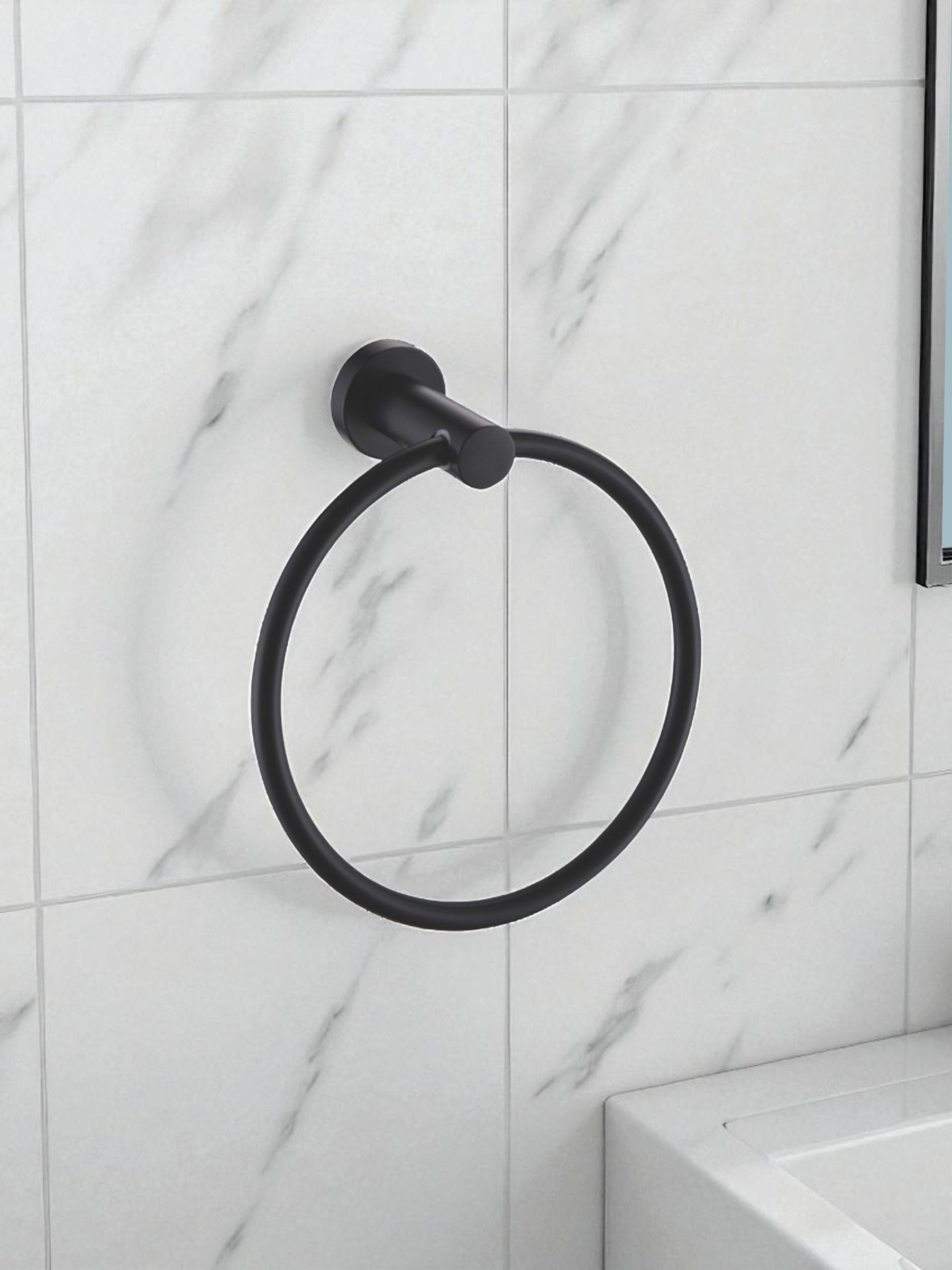 Showerdrape black bathroom accessory set - British product