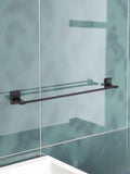 Showerdrape Black Unity Wall Mounted Rail Towel
