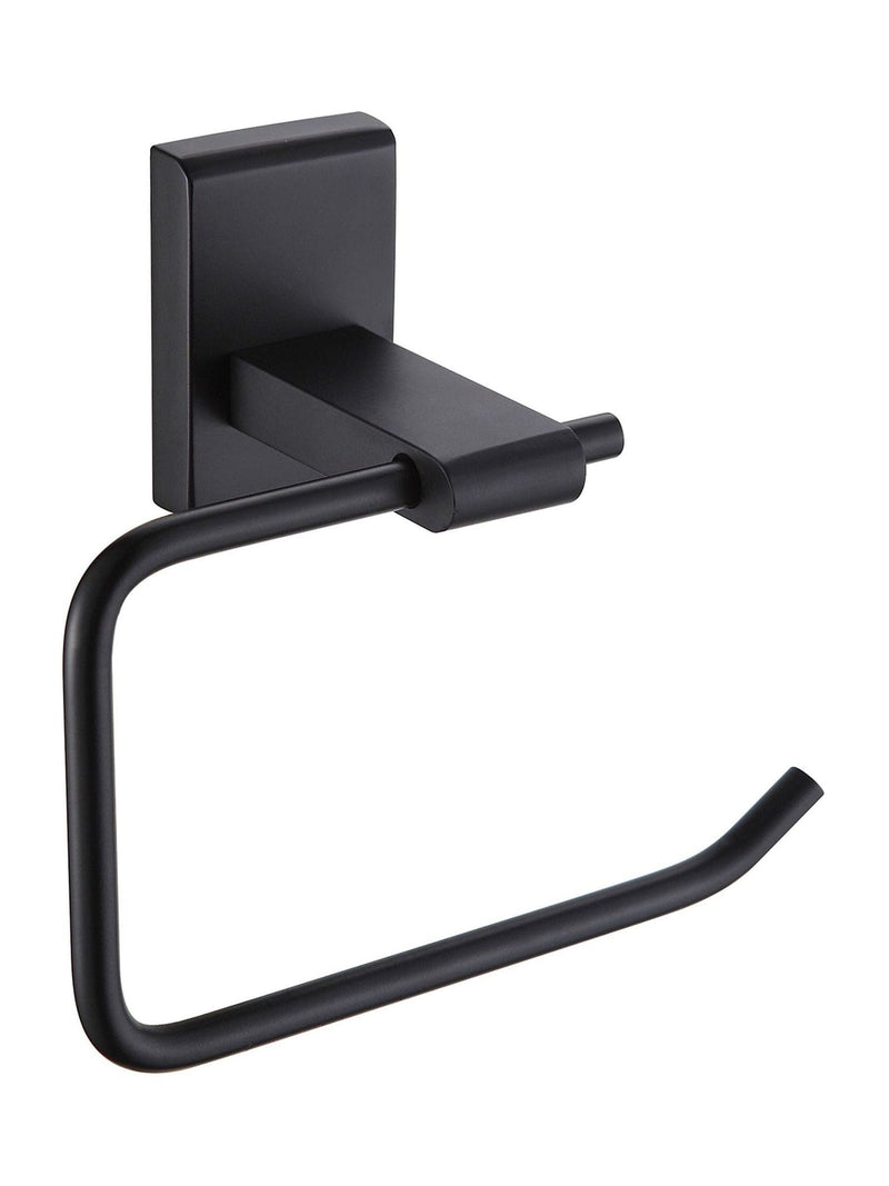 Showerdrape Black Unity toilet roll holder (British brand)