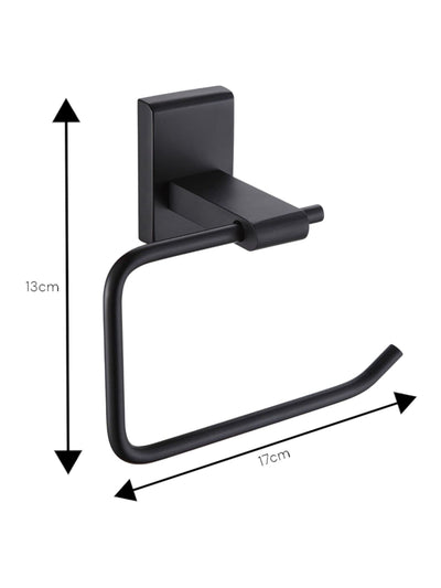 Showerdrape Black Unity veggmontert toalettpapirholder baderomstilbehør