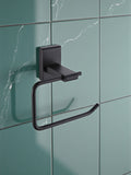 Showerdrape Black Unity toilet roll holder (British brand)