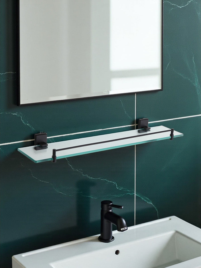 Showerdrape black unity vanity shelf wall mounted (British brand)
