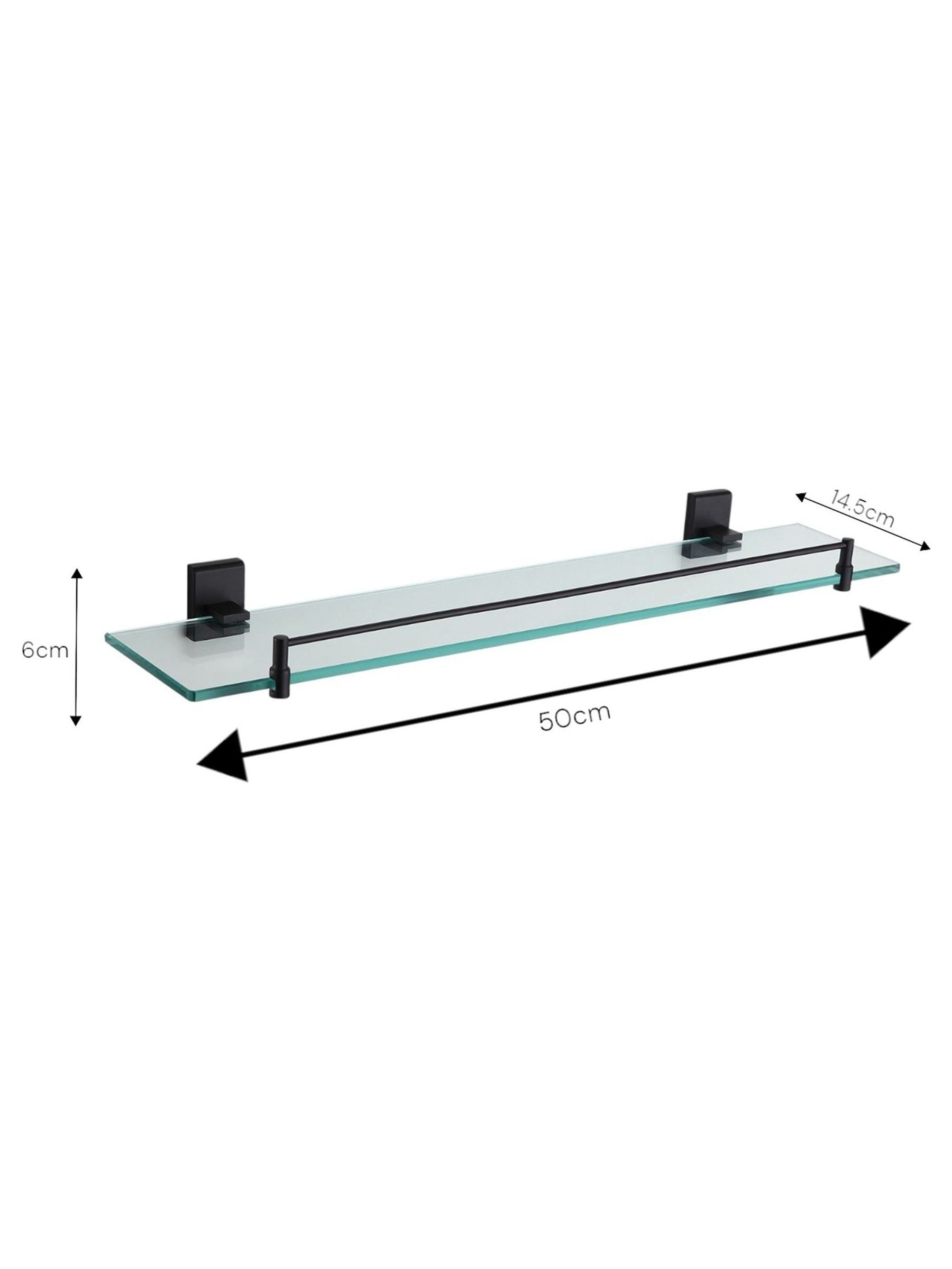Showerdrape black unity vanity shelf wall mounted (British brand)