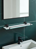 Showerdrape black unity vanity shelf wall mounted (British brand)