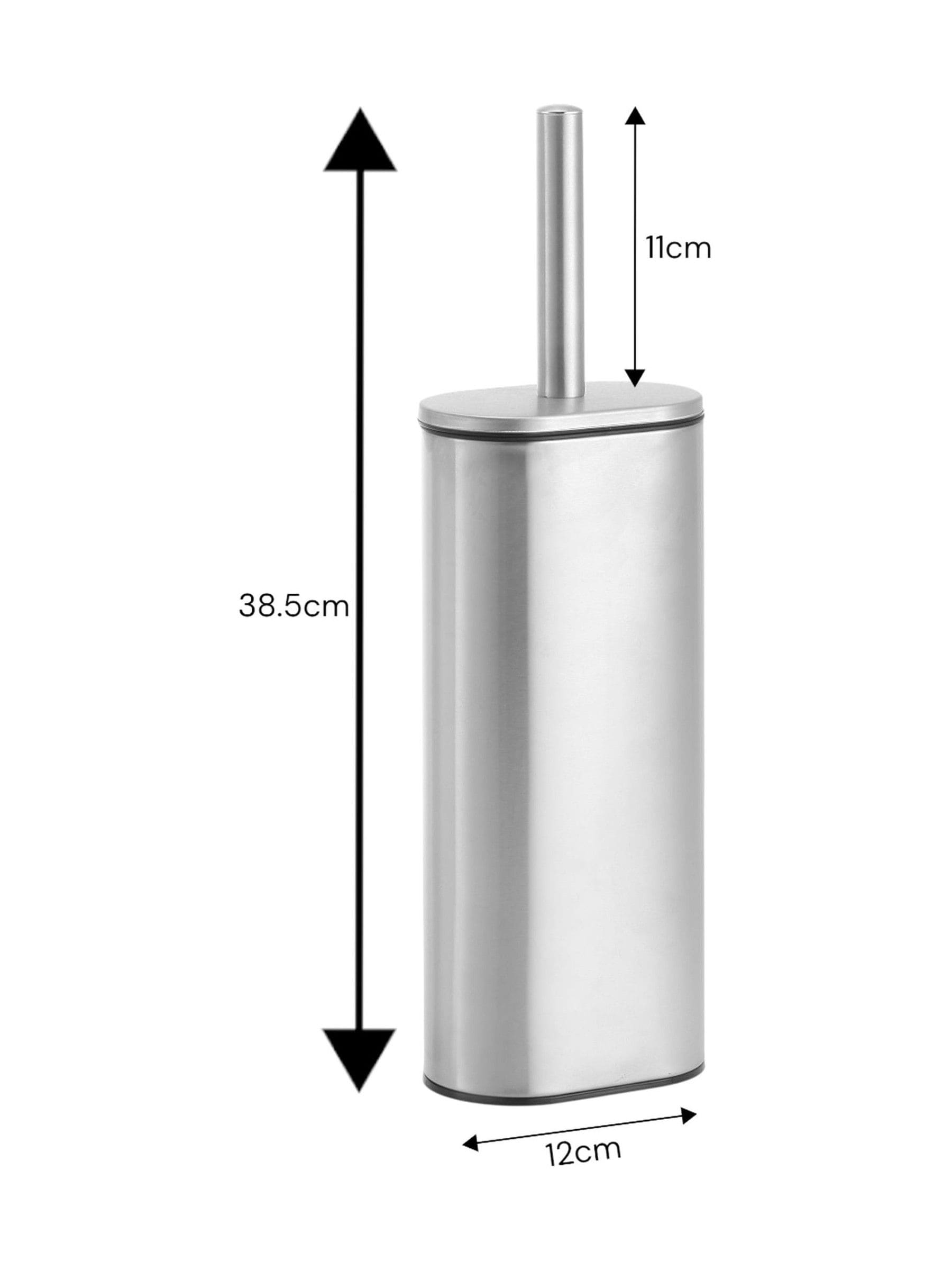 Showerdrape Silver Fortuna Toilet Brush and Holder (British brand)