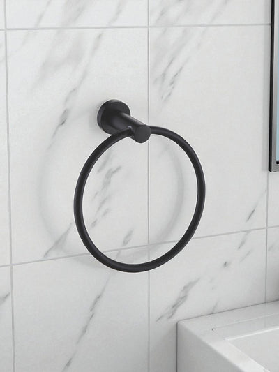 Showerdrape Black Modernity veggmontert håndklestang