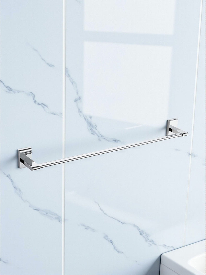 Showerdrape Silver Unity towel rail 50cm (British brand)