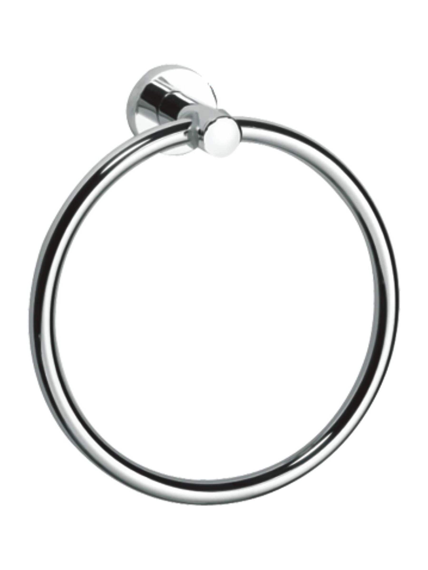 حلقة مناشف مثبتة على الحائط Showerdrape Silver Modernity (علامة تجارية بريطانية)