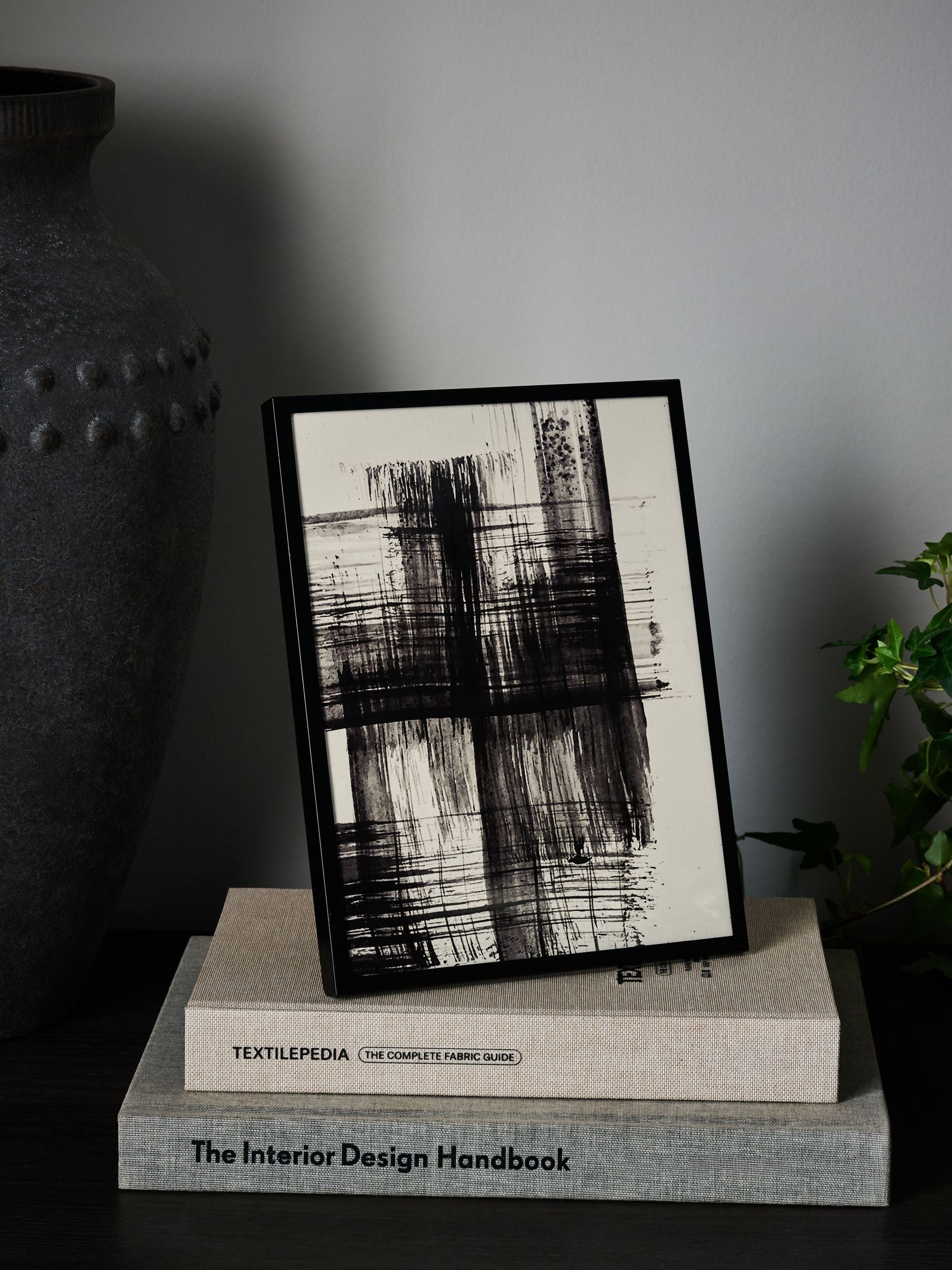 Black Monaco metal photo frame - British product