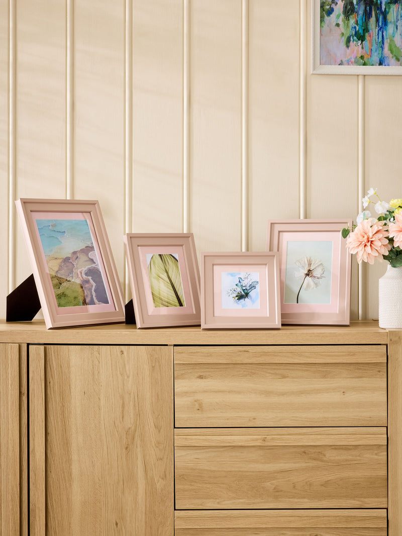 Wolton pink wooden photo frame, imported from the UK