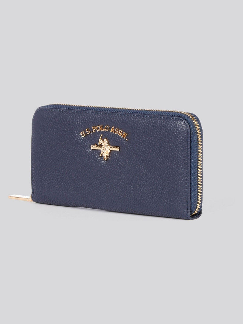 U.S. Polo Assn brown Stanford large zip around wallet - British product