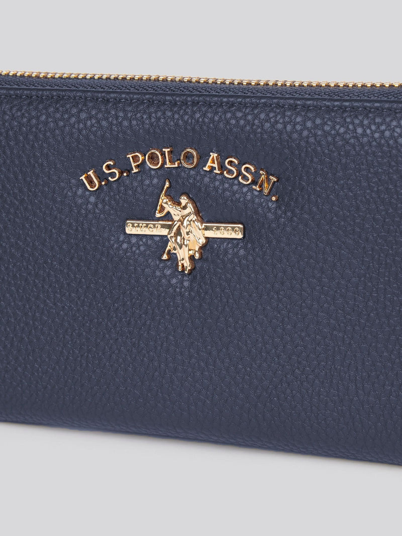 U.S. Polo Assn brown Stanford large zip around wallet - British product