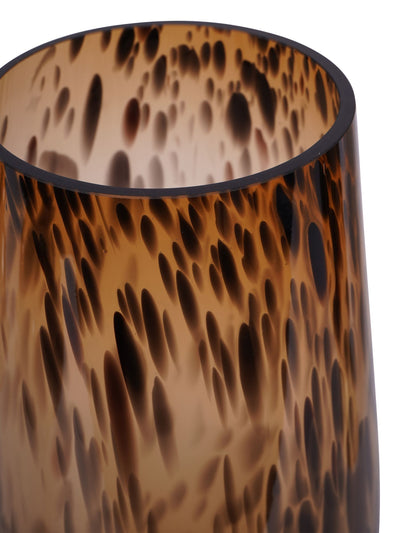 Next Libra Interiors Brown Black Savanna Glass Vase with Brass Base- Buy online at McGrocer