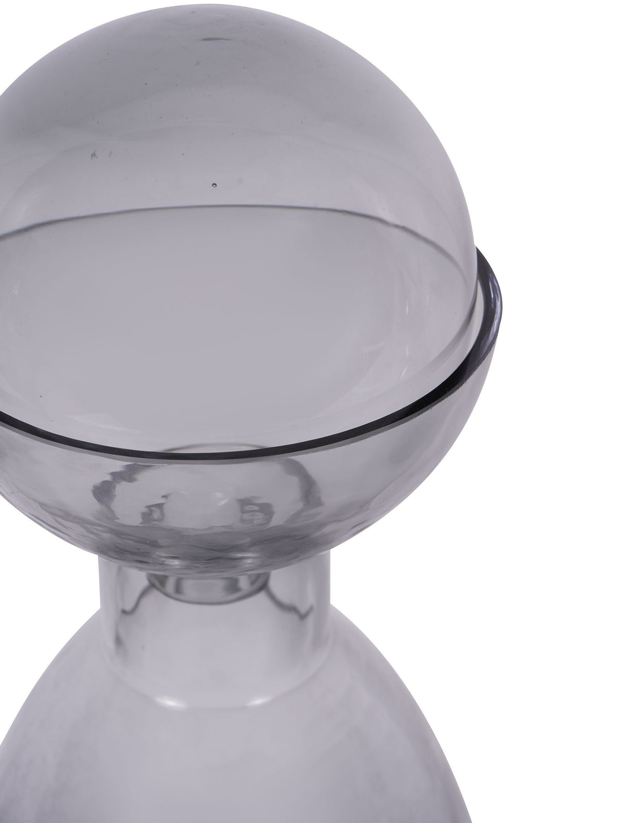 Libra Interiors Grey Vitrum Smoked Bottle Vase 43cm