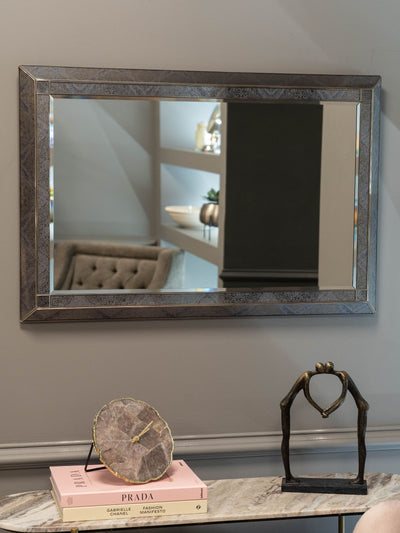 Next Libra Interiors Smoke Mandala Pattern Decorative Mirror 60x90cm- Buy online at McGrocer