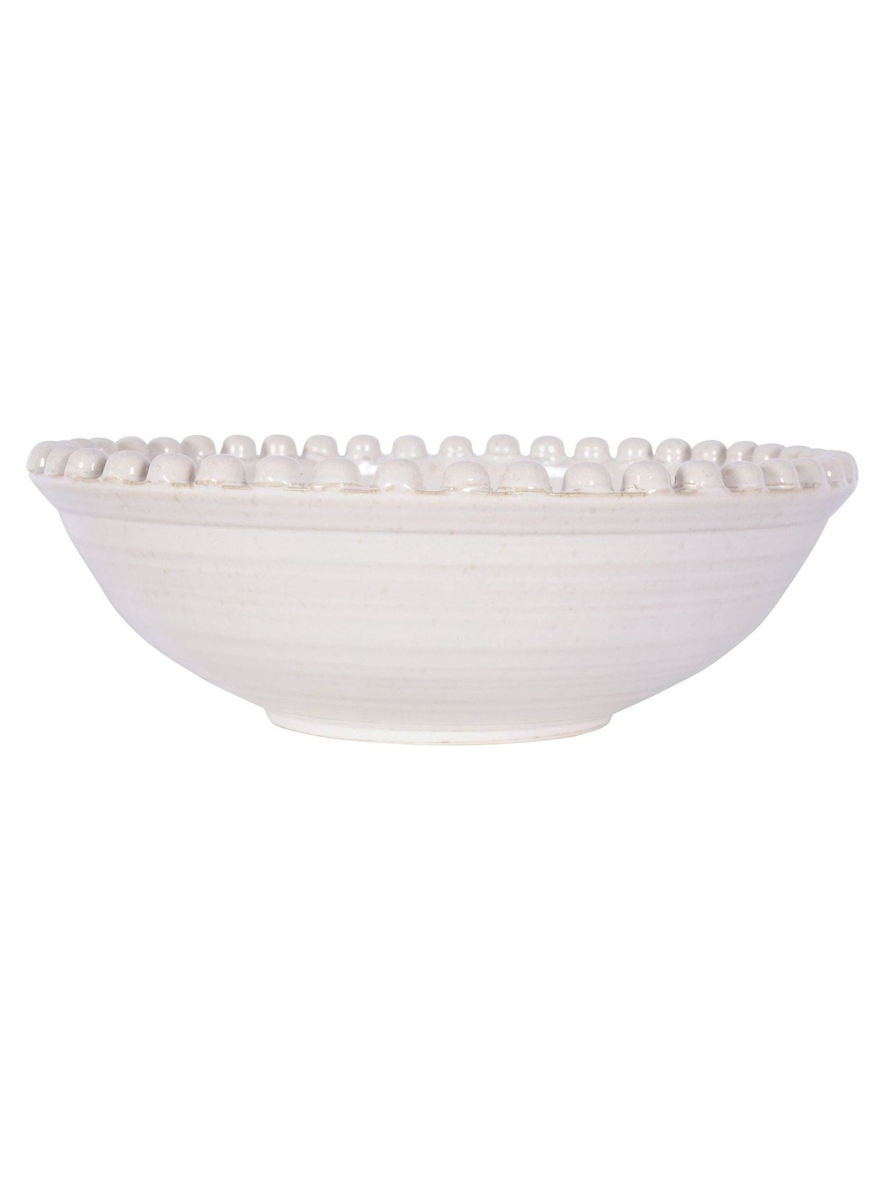 Libra Interiors cream ceramic bowl 44.5cm, UK version